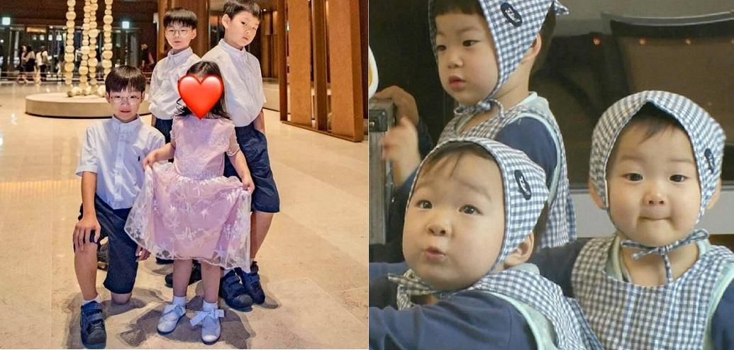 Lộ ảnh mới Daehan, Minguk, Manse diện đồng phục tiểu học, tạo dáng